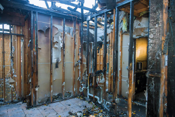 Professional Emergency Fire Cleanup technician working in Vega, TX